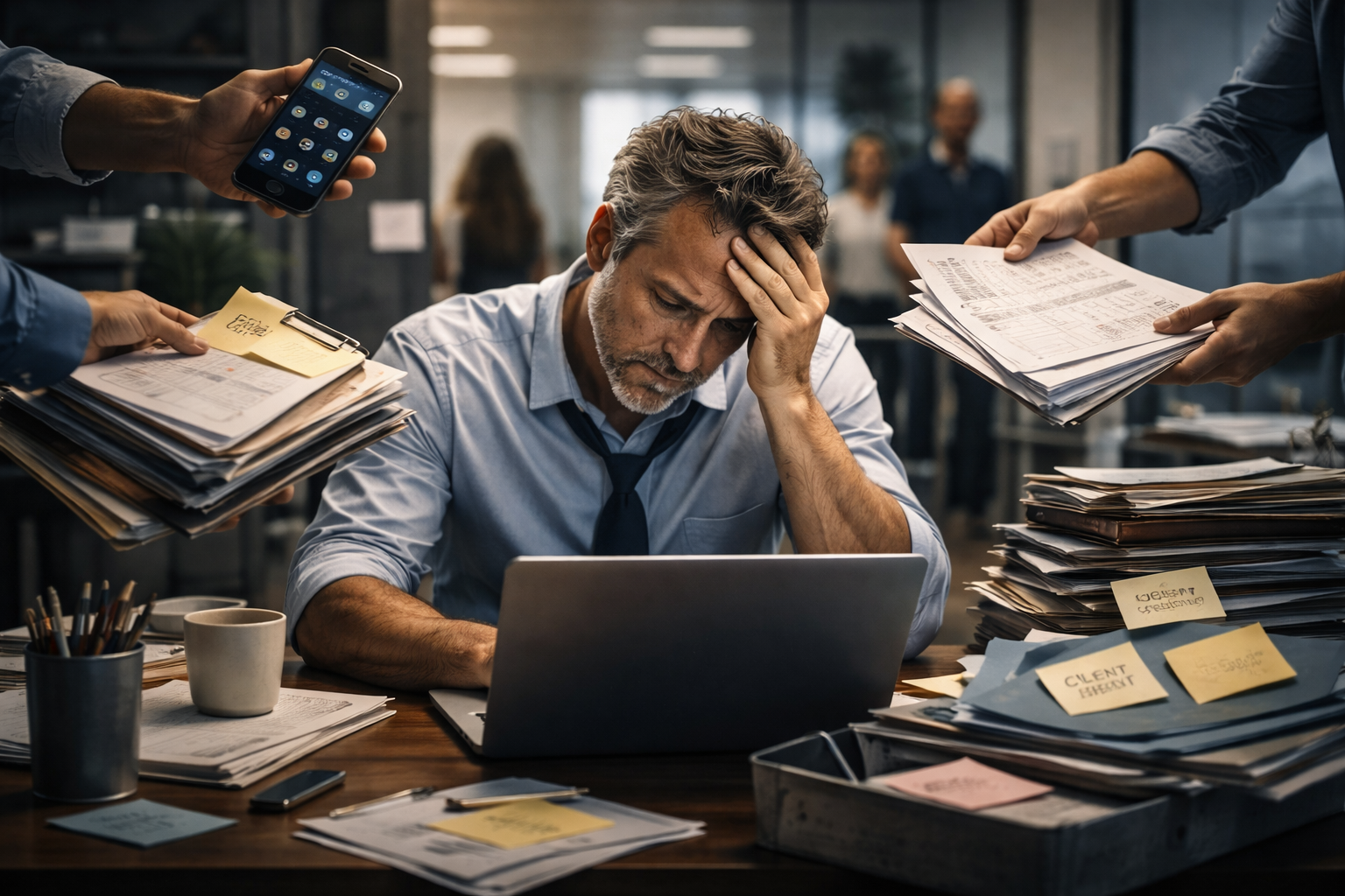 A founder overwhelmed by decisions